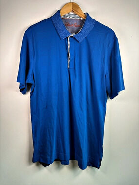 Robert Graham Blue Polo Size XL